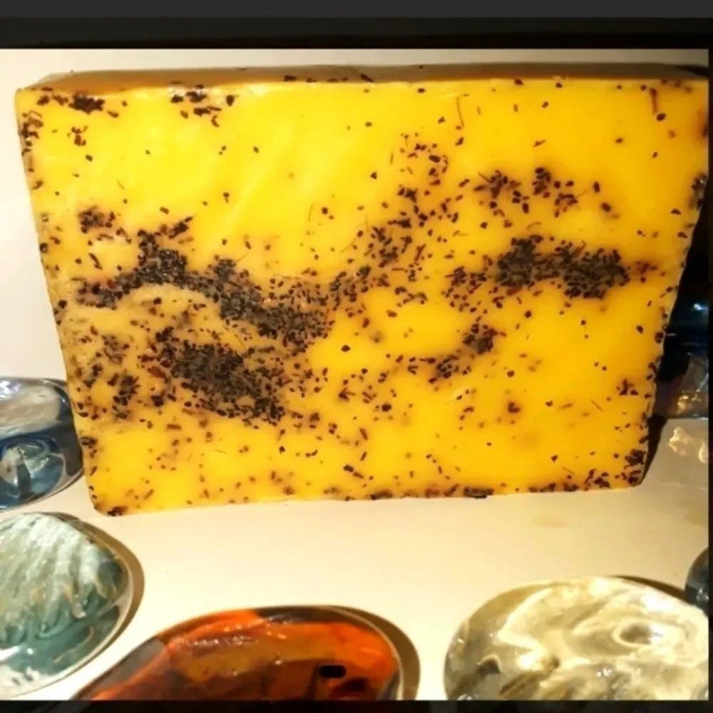 𝅺hand CRAFTED𝅺 ORANGE TEA Soap bar